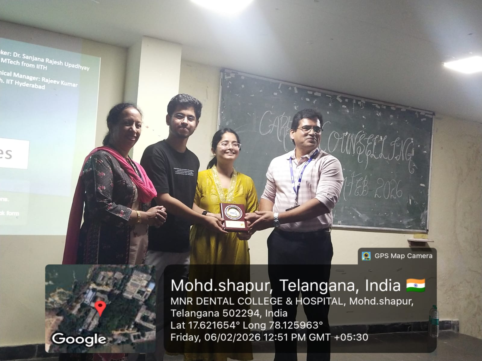 Recognition moment from Dreams Over Degrees workshop